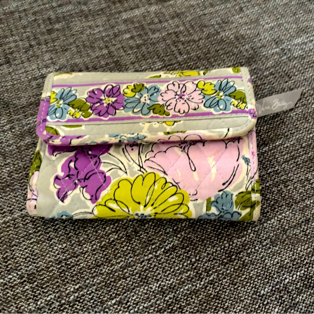 Vera Bradley Watercolor Euro Wallet